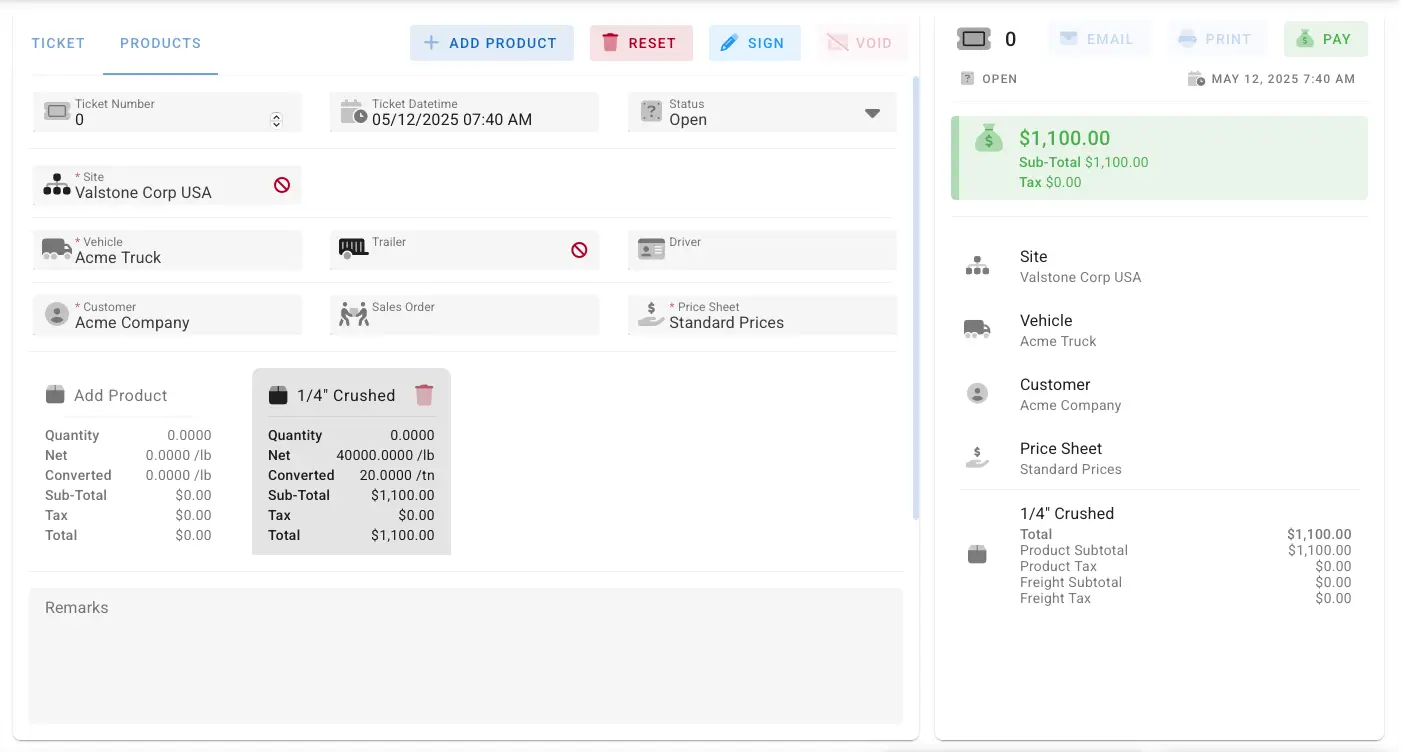 Create a Ticket